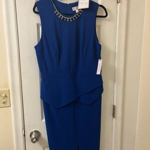Bisou Bisou Royal Blue Midi Dress